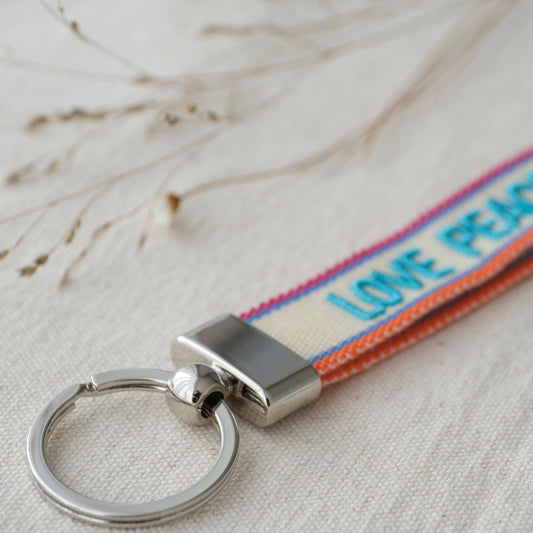 Schlüsselanhänger - LOVE PEACE HAPPINESS