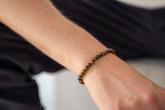 Armband Tigerauge - Herren