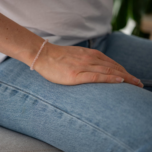 Rosenquarz Armband - Liebe
