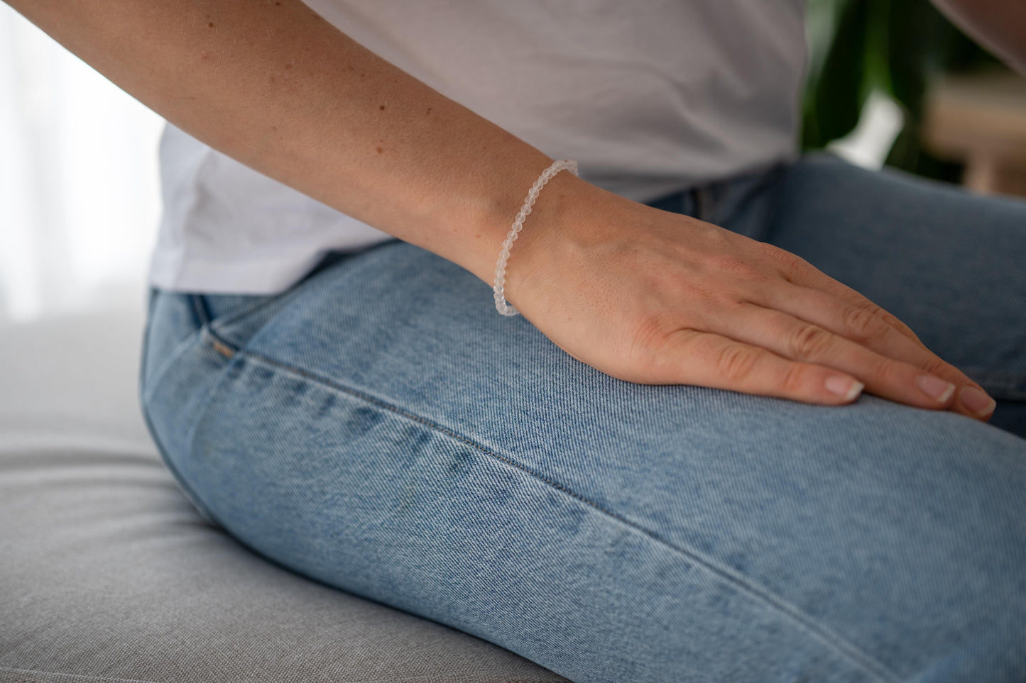 Armband Bergkristall - facettiert