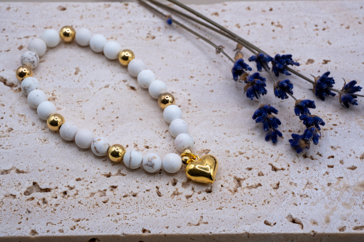 Armband Dendrit-Jaspis - Gold