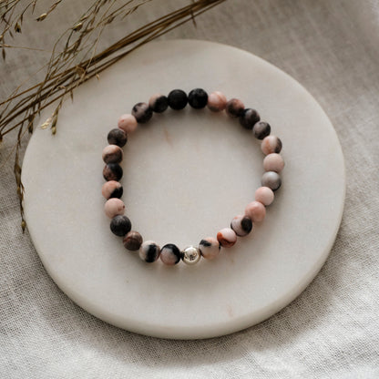 Armband Rhodonit - Herzensenergie