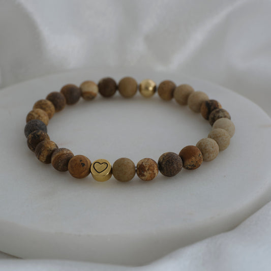 Armband Jaspis - Kraft