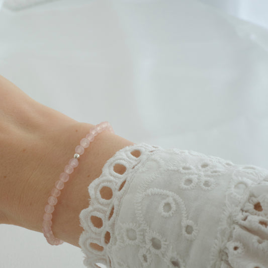 Rosenquarz Armband - Liebe