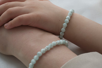 Familienarmband Angelit - Innere Balance