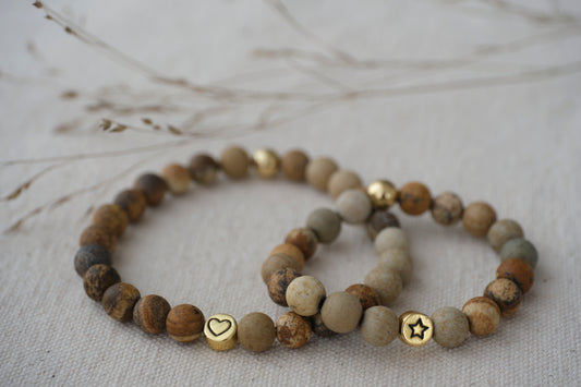 Familienarmband Jaspis - Kraft