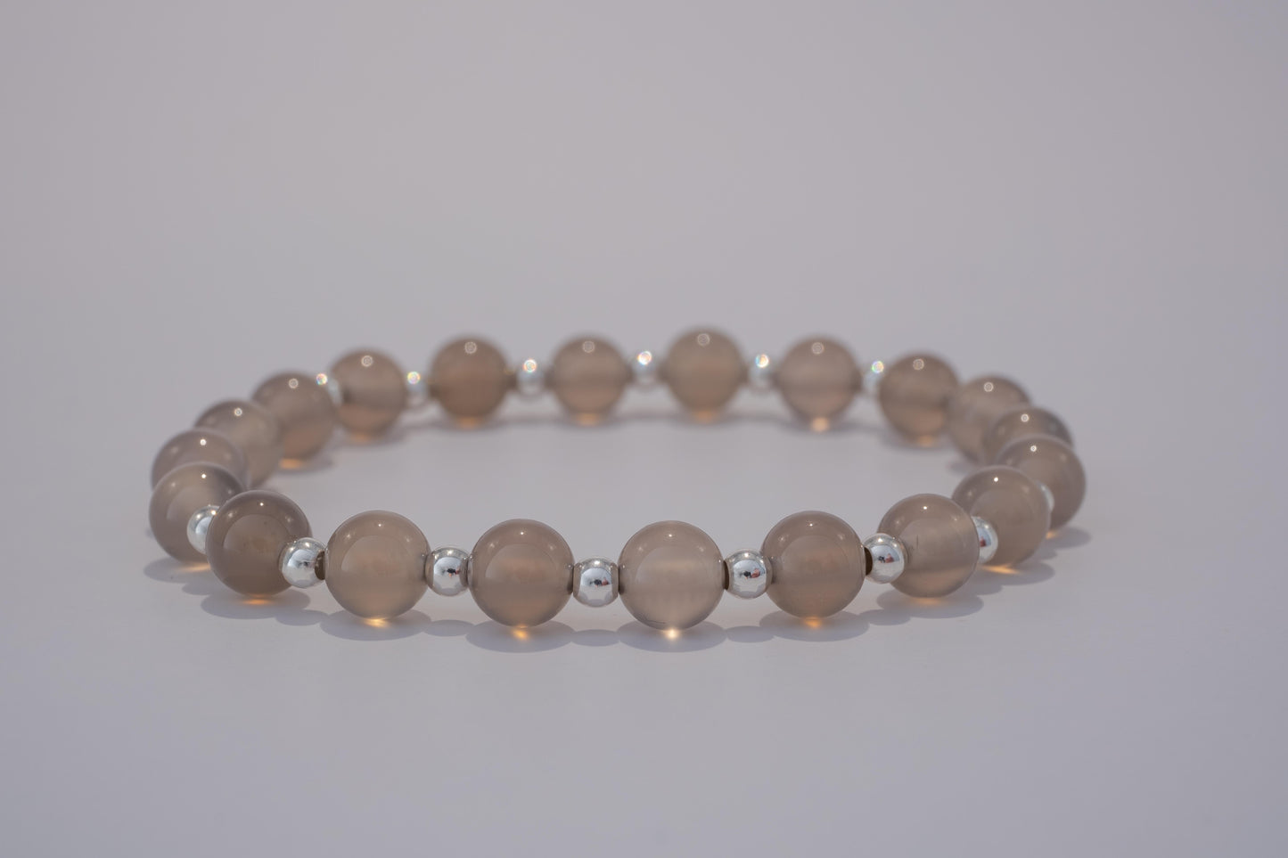 Armband Achat - Silver