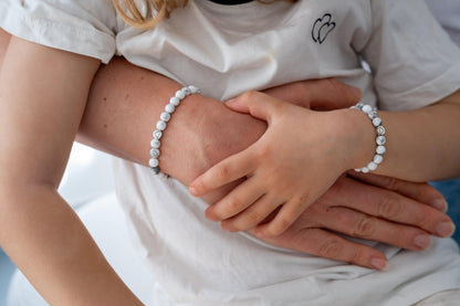 Familienarmband Magnesit - Silver