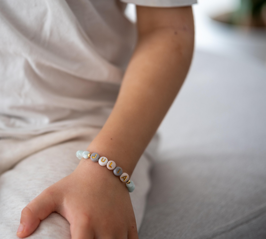 Kinderarmband Angelit- personalisiert
