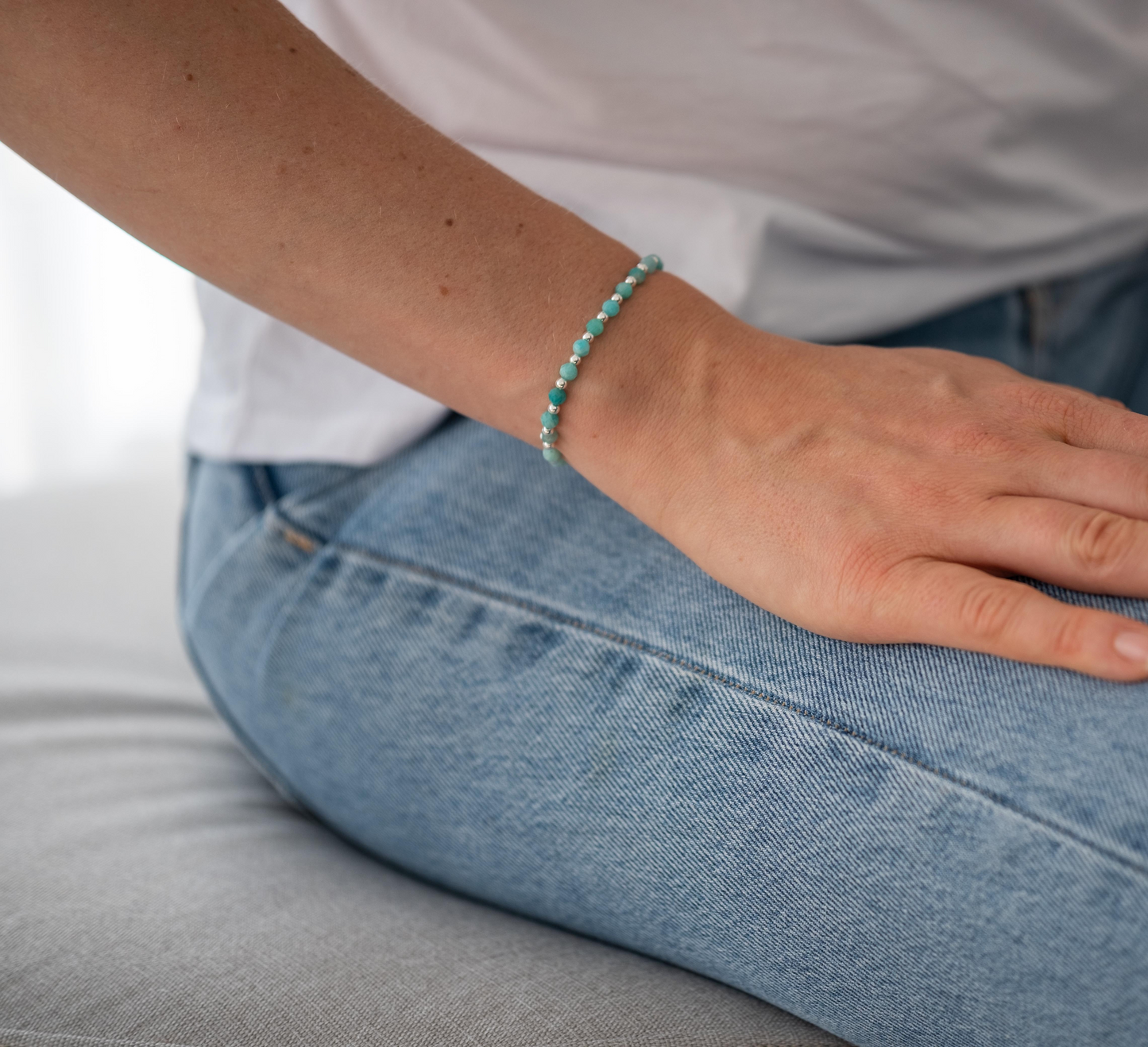 Armband Amazonit - facettiert