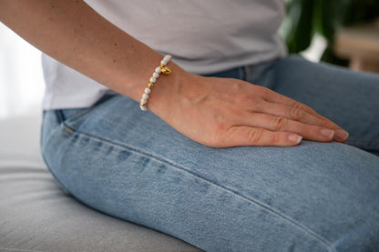 Armband Dendrit-Jaspis - Gold