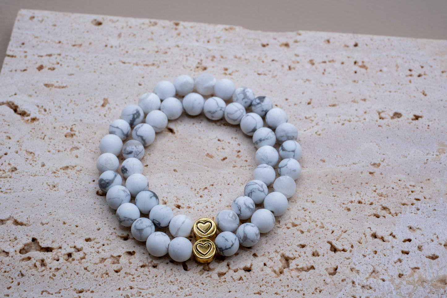 Familienarmband Magnesit - Gold