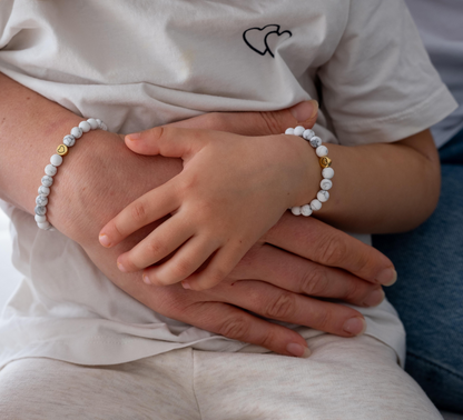 Familienarmband Magnesit - Gold