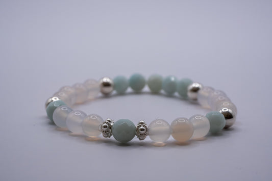Armband Chalcedon - Amazonit