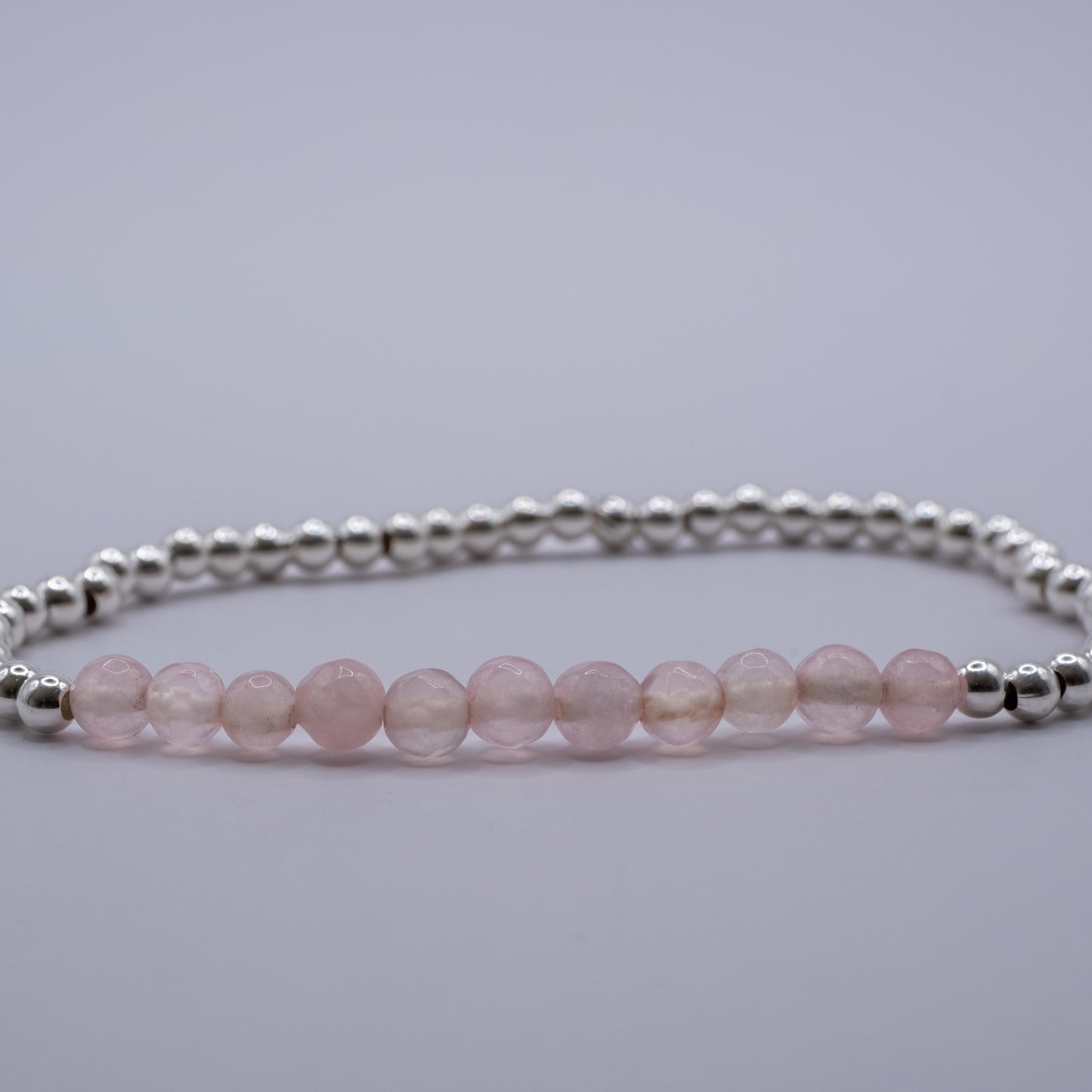 Armband Rosenquarz - facettiert