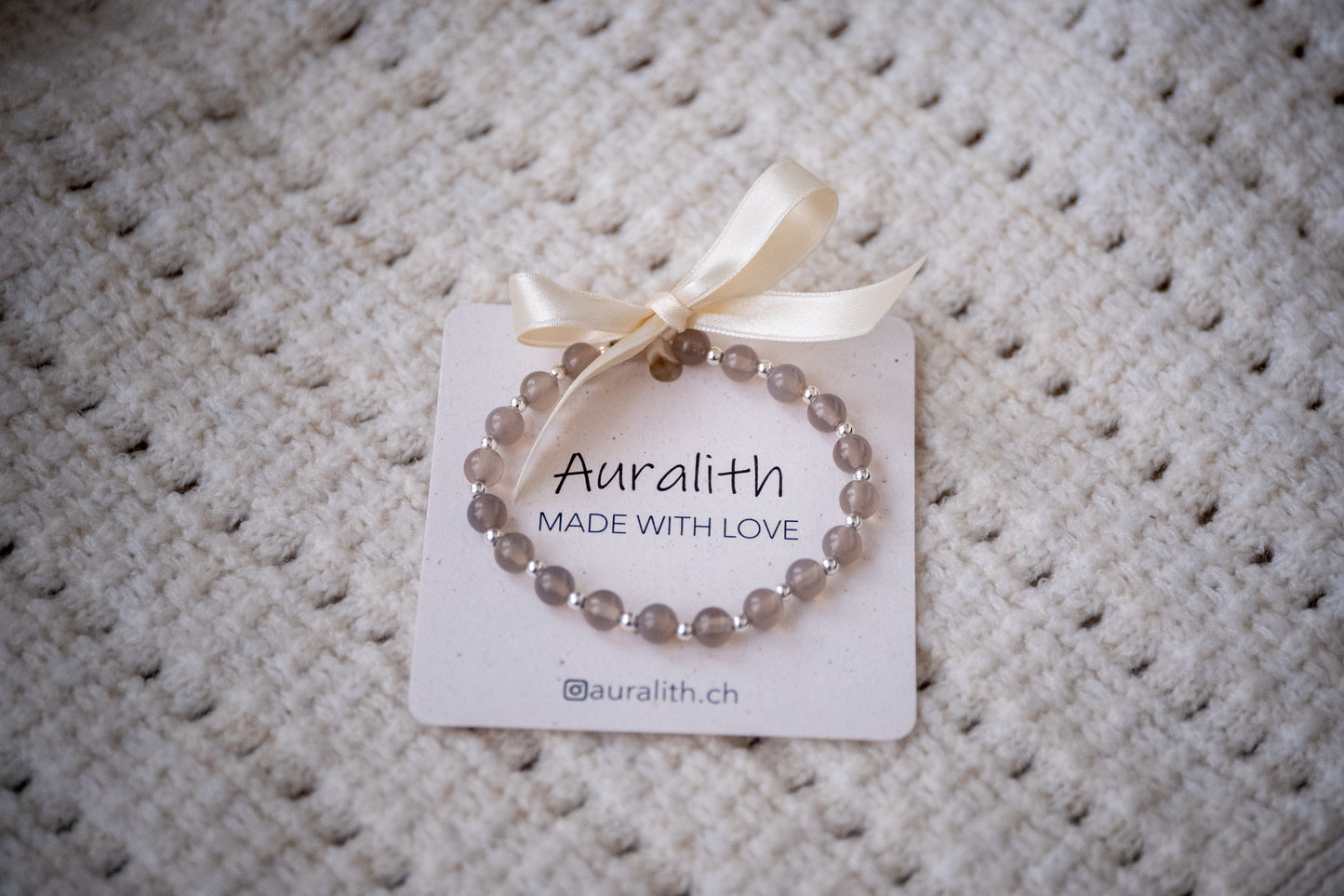 Armband Achat - Silver