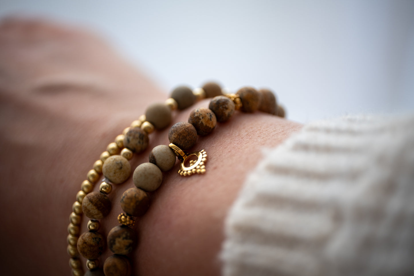 Armband Jaspis - Gold