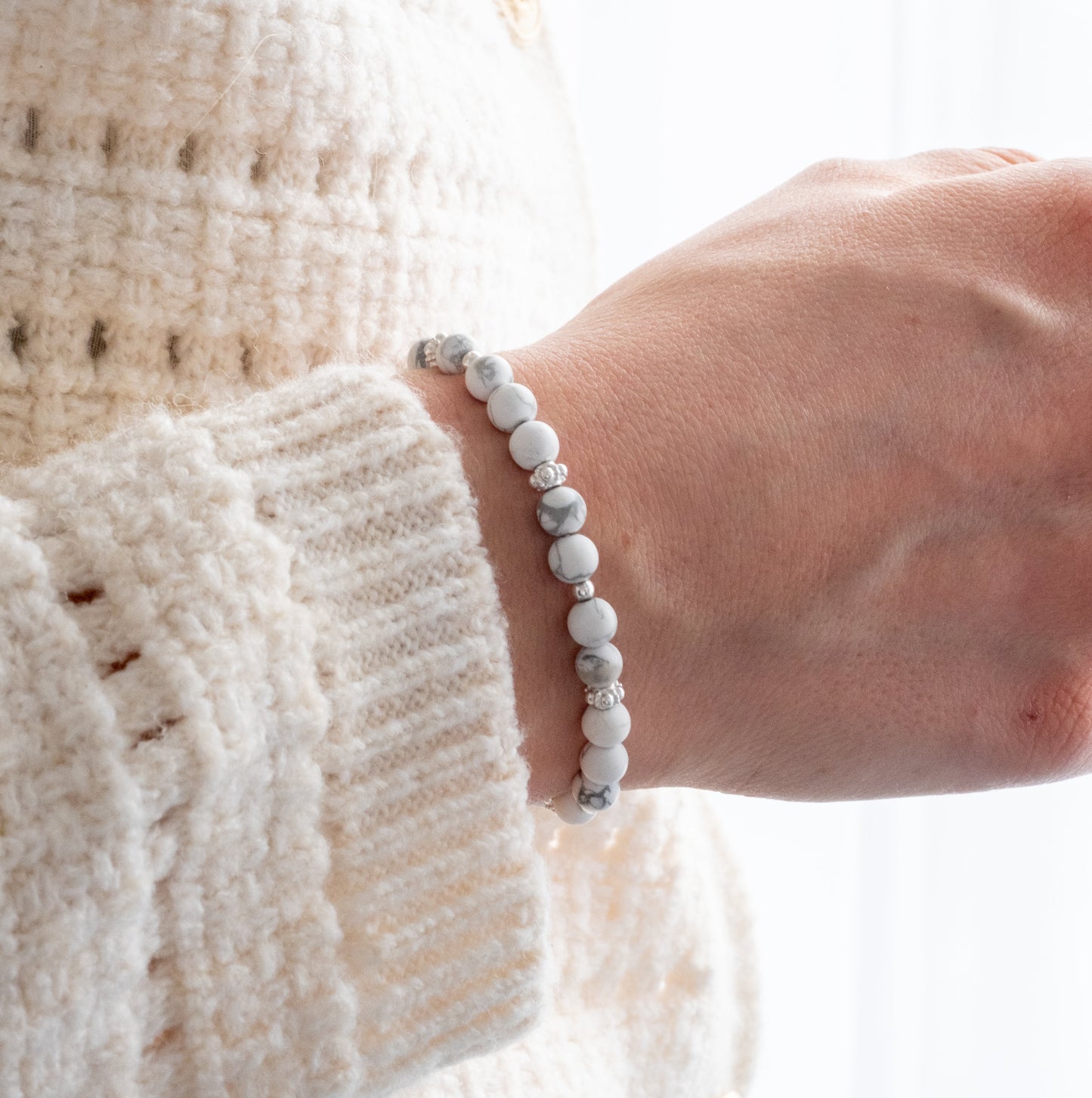 Armband Magnesit - Innere Ruhe