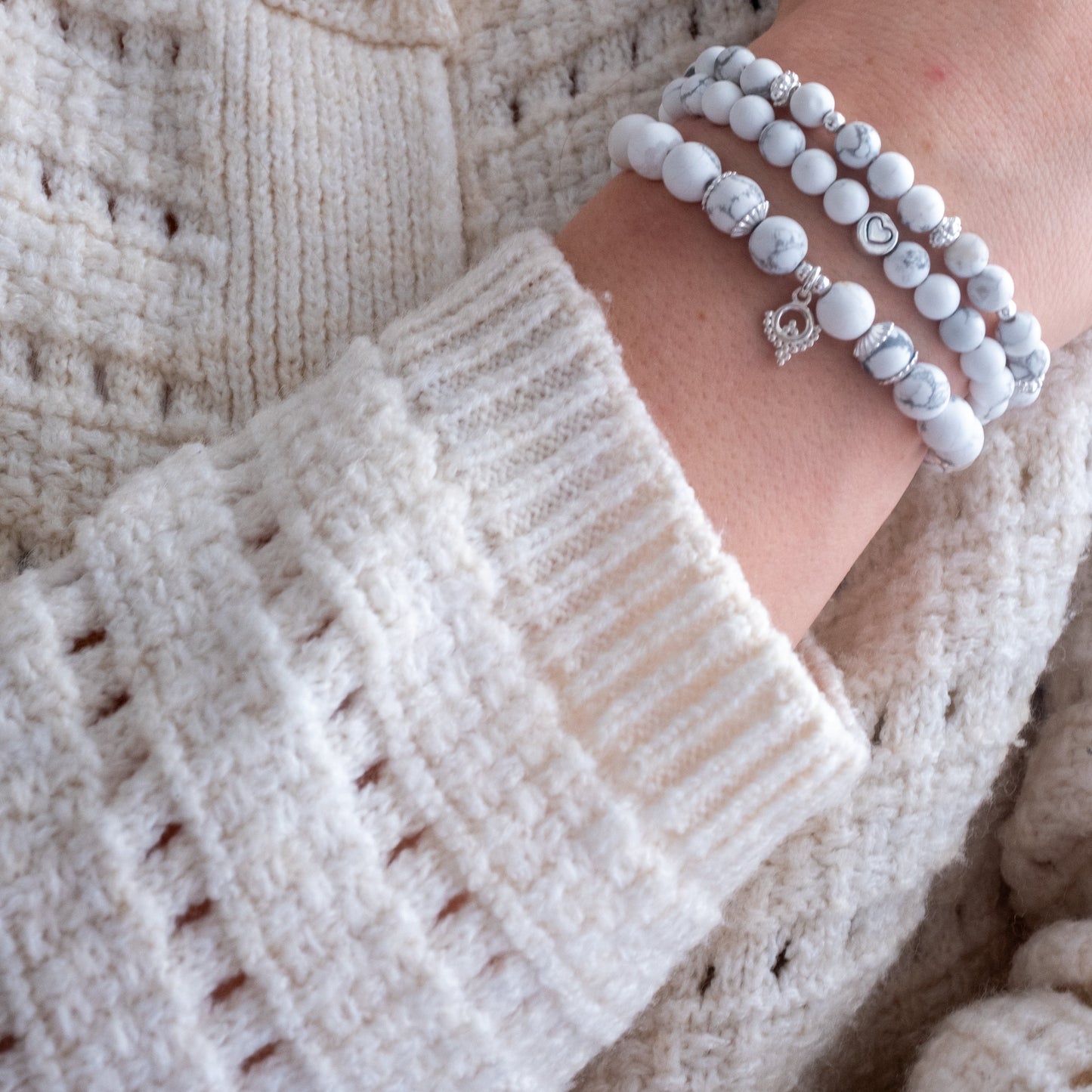 Armband Magnesit - Innere Ruhe